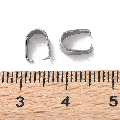 304 Stainless Steel Snap on Bails STAS-V007-02B-P-1