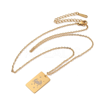Golden 202 Stainless Steel Constellation Pendants Necklaces LS-NJEW-K380-02G-03-1