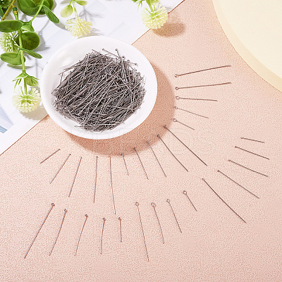 600Pcs 15 Styles 304 Stainless Steel Ball Head Pins & Flat Head Pins & Eye Pins STAS-TA0002-80-1