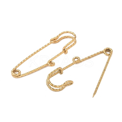 304 Stainless Steel Safety Pins Brooch Findings STAS-K252-11D-G-1