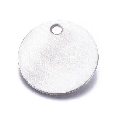 Tarnish Resistant Stainless Steel Tag Pendants STAS-S020-1
