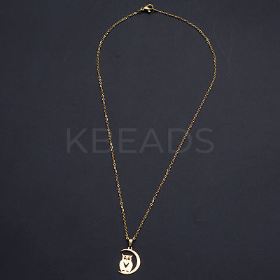 201 Stainless Steel Pendants Necklaces NJEW-S105-JN707-45-2-1