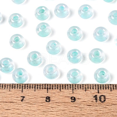 FGB Inside Colours Transparent Glass Seed Beads SEED-T009-01C-1