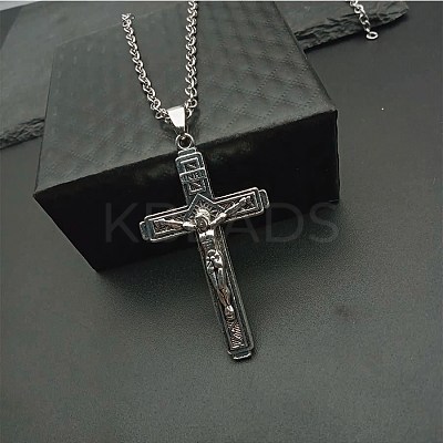 Fashionable Unisex Alloy Cross Pendant Necklace IG1143-1