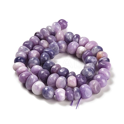 Natural Lepidolite/Purple Mica Stone Beads Strands G-G053-C01-01-1