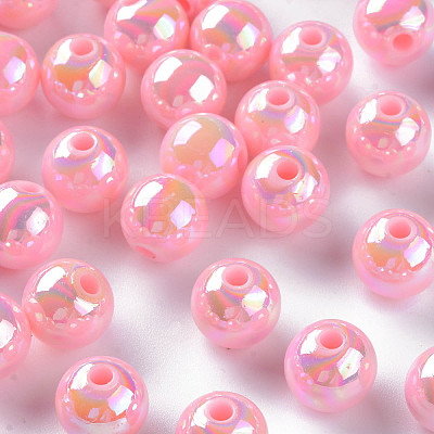 Opaque Acrylic Beads X-MACR-S370-D10mm-A01-1