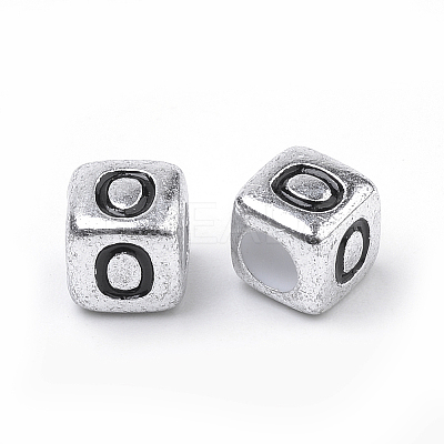 Plated Acrylic Beads X-PB43C9308-O-1