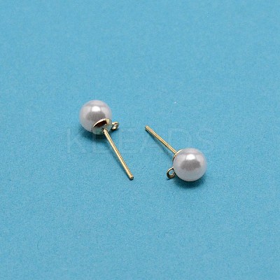 304 Stainless Steel Stud Earring Findings STAS-WH0029-02B-01-1