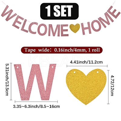 Paper Word Welcome Home Banner AJEW-WH20020-272B-06-1
