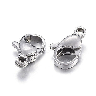 Non-Tarnish 304 Stainless Steel Lobster Claw Clasps LS-X-STAS-F182-01P-C-1