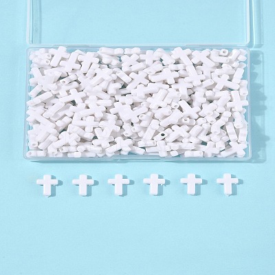 200Pcs Opaque Acrylic Beads SACR-FS0001-39I-1