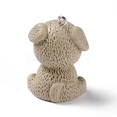 Opaque Resin Pendants RESI-E032-01P-08-1