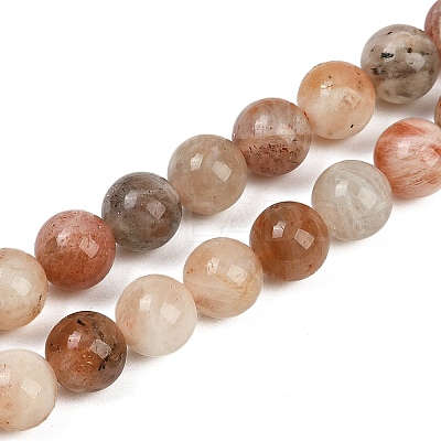 Natural Arusha Sunstone Beads Strands G-P488-04B-1