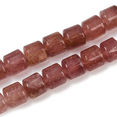 Natural Strawberry Quartz Beads Strands G-G275-D14-10x10mm-1