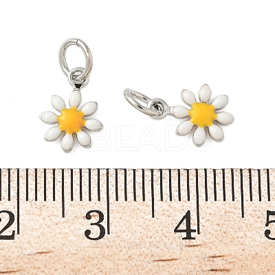 Brass Enamel Charms KK-C110-16B-02P-1