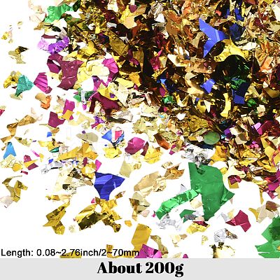 200G Aluminized Paper Confetti for Party Decorate Supplies DIY-SC0031-95-1