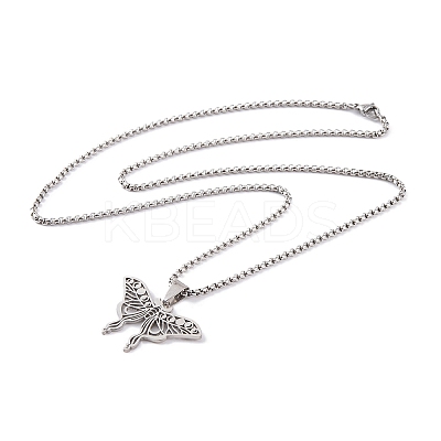 Non-Tarnish 304 Stainless Steel Necklaces NJEW-Q338-03P-1