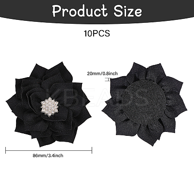 10Pcs Flower Handmade Woven Costume Accessories DIY-CA0006-35-1