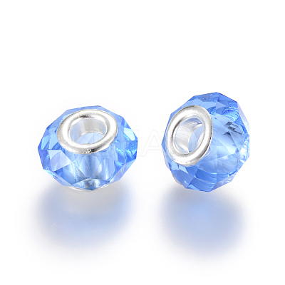 Handmade Glass European Beads GPDL25Y-22-1