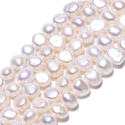 Natural Cultured Freshwater Pearl Beads Strands LS-PEAR-N014-03D-01-1