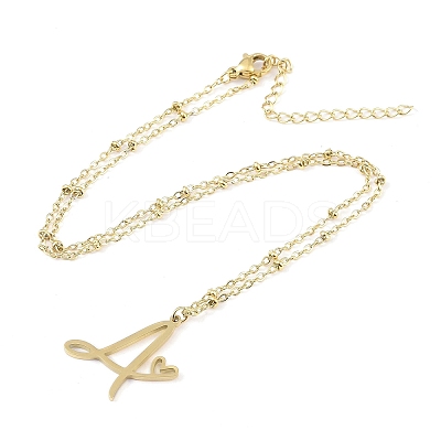 304 Stainless Steel Pendant Necklaces LS-NJEW-H029-02G-A-1