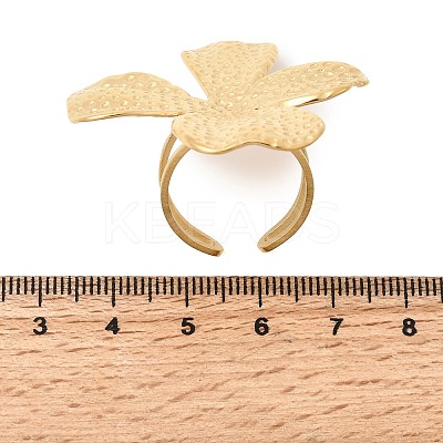 304 Stainless Steel Cuff Open Rings LS-RJEW-P182-04G-1