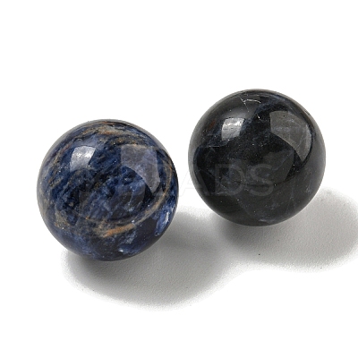 Natural Sodalite Round Ball Figurines Statues for Home Office Desktop Decoration G-P532-02A-19-1