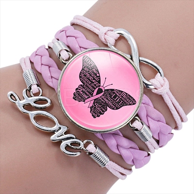 Imitation Leather Multi-strand Bracelets for Women PW-WG41135-05-1