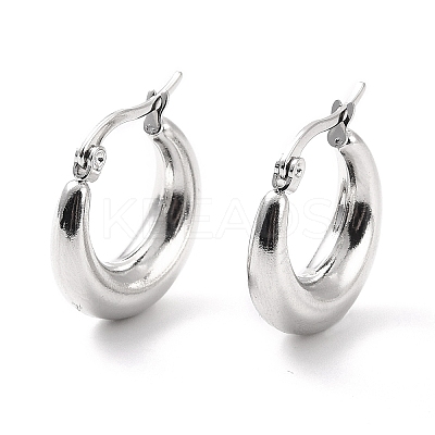 Non-Tarnish 304 Stainless Steel Chunky Hoop Earrings for Women EJEW-F280-06A-P-1