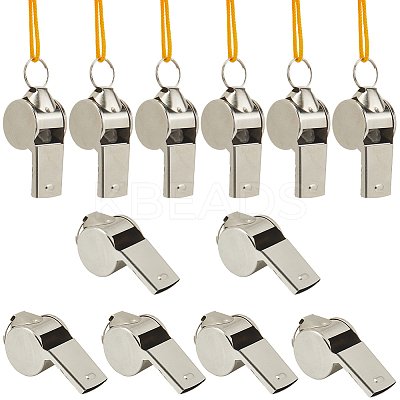 Iron Whistle with Rope NJEW-CN0001-11B-1