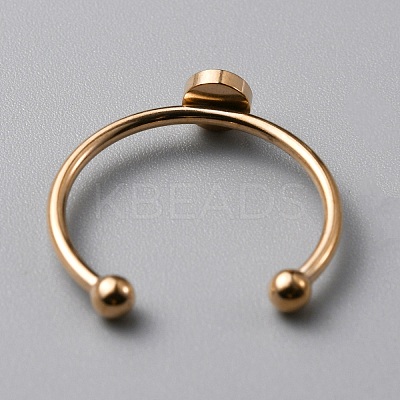 304 Stainless Steel Cuff Ring Components FIND-WH0129-74A-RG-1