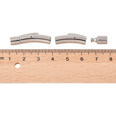 Tarnish Resistant 304 Stainless Steel Bayonet Clasps STAS-G157-02P-6mm-1