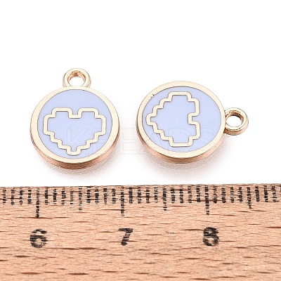 Alloy Enamel Pendants ENAM-Q002-01G-02-1