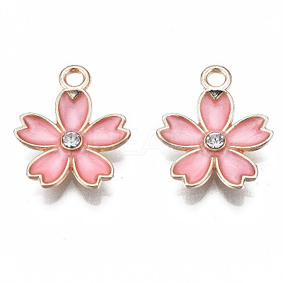 Alloy Enamel Pendants X-ENAM-S121-052D-1
