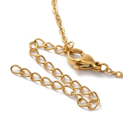 304 Stainless Steel Pendant Necklaces LS-NJEW-H036-02G-U-1