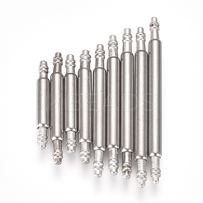 Tarnish Resistant 304 Stainless Steel Double Flanged Spring Bar Watch Strap Pins FIND-D022-02-1