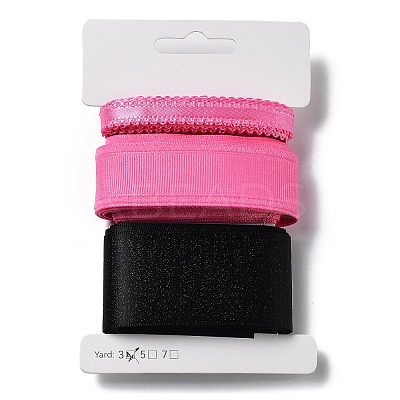 9 Yards 3 Styles Polyester Ribbon SRIB-C002-02A-1