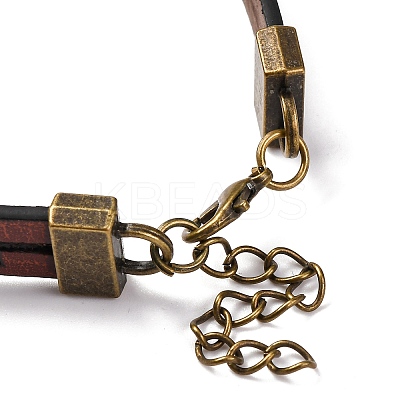 Hollow Cross PU Leather Bracelet Making LS-MAK-I020-01A-1
