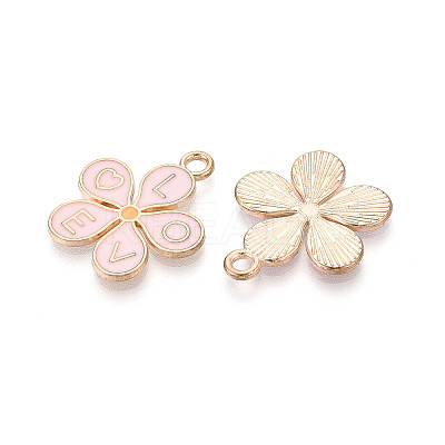 Alloy & Enamel Pendants ENAM-T021-61G-1