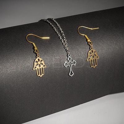 100Pcs 10 Style 2 Colors 304 Stainless Steel Pendants STAS-LS0001-34-1