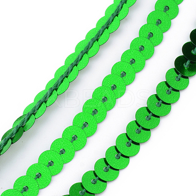 Eco-Friendly Plastic Paillette Beads PVC-Q092-6mm-4-1