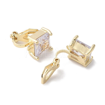 Brass Clip-on Earring Findings for Women EJEW-V002-04G-04-1