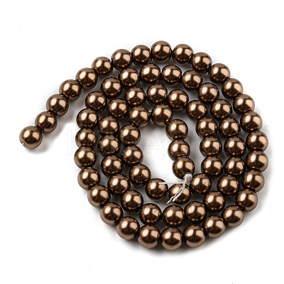 Eco-Friendly Grade A Glass Pearl Beads HY-J002-6mm-HX030-1