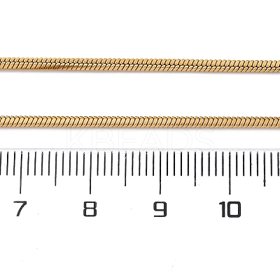 304 Stainless Steel Square Snake Chain Necklaces STAS-G244-83B-G-1
