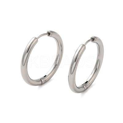 Tarnish Resistant 304 Stainless Steel Hoop Earrings EJEW-P177-P-24-1
