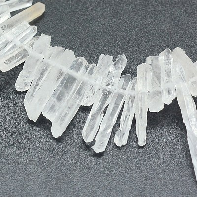 Natural Quartz Crystal Beads Strands G-P368-11-1