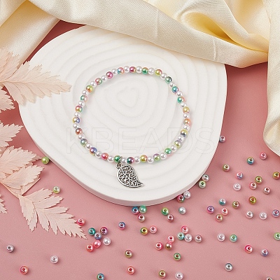 7 Style ABS Plastic Imitation Pearl Beads OACR-YW0001-21-1