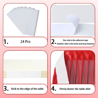 Polyester Table Skirt AJEW-WH20022-20F-1