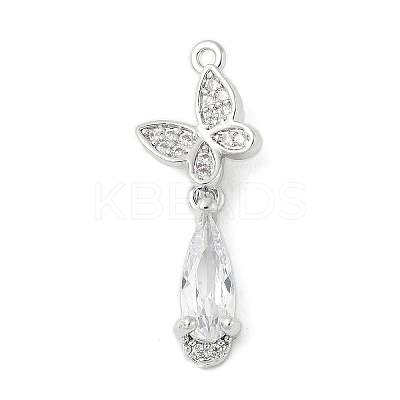 Brass Micro Pave Cubic Zirconia Pendants LS-KK-M326-04P-1
