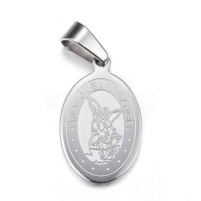 Non-Tarnish 304 Stainless Steel Pendants X-STAS-G102-38P-1